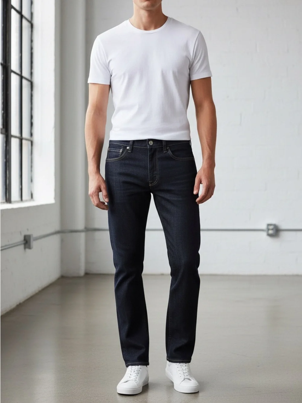 NWT Levi's 505 Regular Fit Dark Indigo Straight Leg Denim Men’s Jeans 28x32